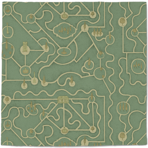 Labyrinth Wallpaper - Teal