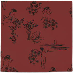 Sisters Wallpaper - Country Redwood